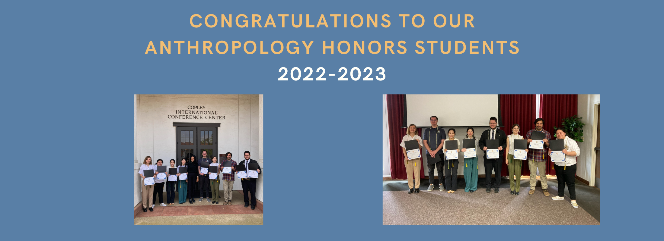 Congratulations to our Honors Students!
